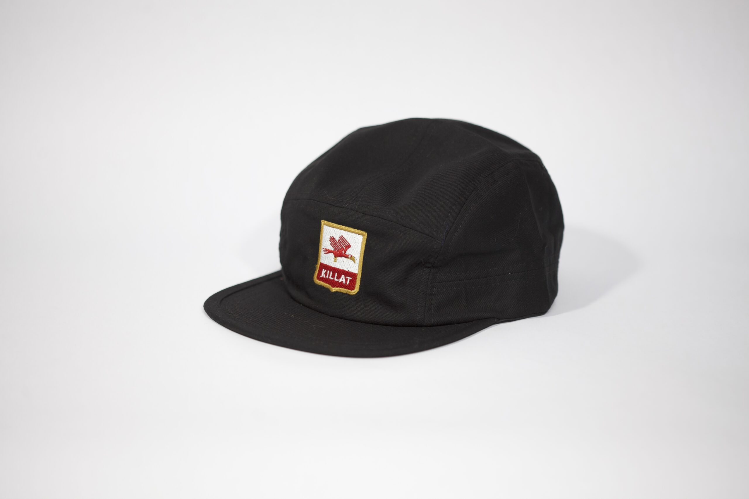 Killat cotton cap black on white background